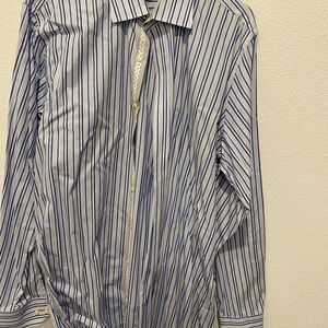 Men's Blue Striped Shirt